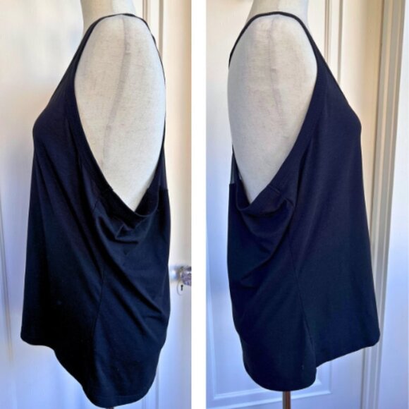 ATHLETA Mesh Back Racerback Athletic Black Tank Size XL - Picture 5 of 10